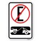 Signmission Spanish Parking Control Sign No Estacion Heavy-Gauge Aluminum Sign, 12" H, A-1218-22883 A-1218-22883 - alternate 1